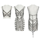 Punk metal chain dress