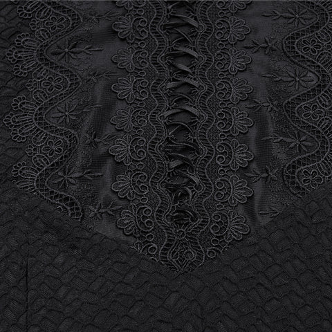 Elegant Goth Sheer Dress