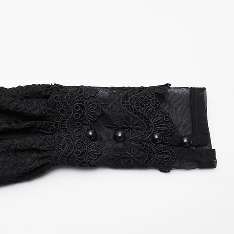 Elegant Goth Sheer Dress