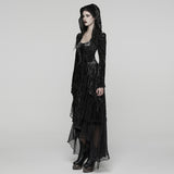 Gothic Hooded Layered Dress