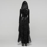 Gothic Hooded Layered Dress