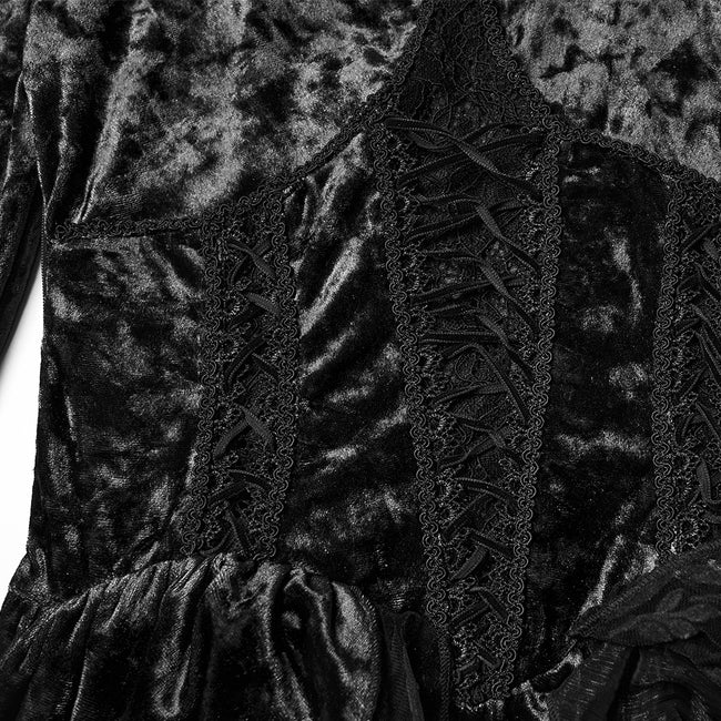 Gothic Hooded Layered Dress