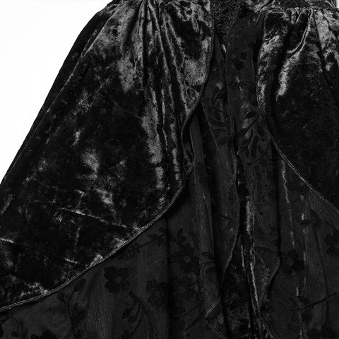 Gothic Hooded Layered Dress