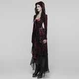 Gothic Hooded Layered Dress