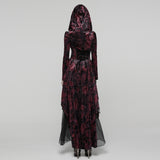 Gothic Hooded Layered Dress