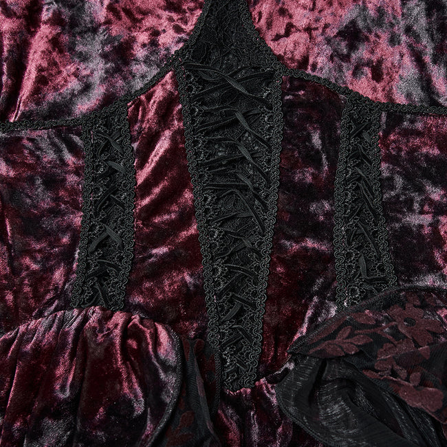 Gothic Hooded Layered Dress