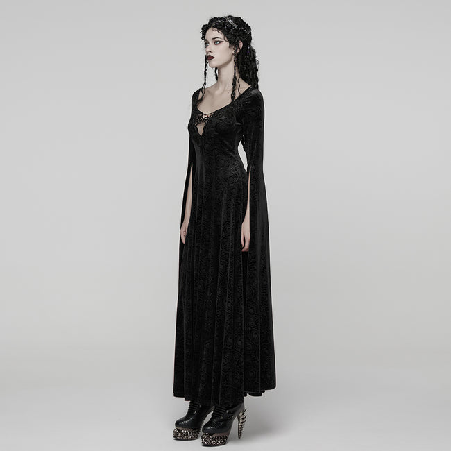 Goth Elegant Ethereal Dress, F.L / BlackRed Goth Elegant Ethereal Dress, F.L / BlackRed