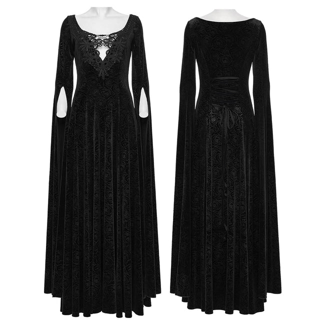Goth Elegant Ethereal Dress, F.L / BlackRed Goth Elegant Ethereal Dress, F.L / BlackRed