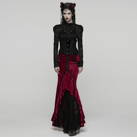 Goth Gorgeous Fishtail Skirt