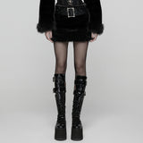 Punk Ultra-Soft Fur Skirt