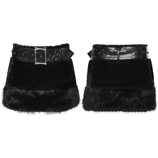 Punk Ultra-Soft Fur Skirt