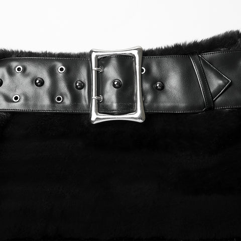 Punk Ultra-Soft Fur Skirt