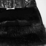 Punk Ultra-Soft Fur Skirt