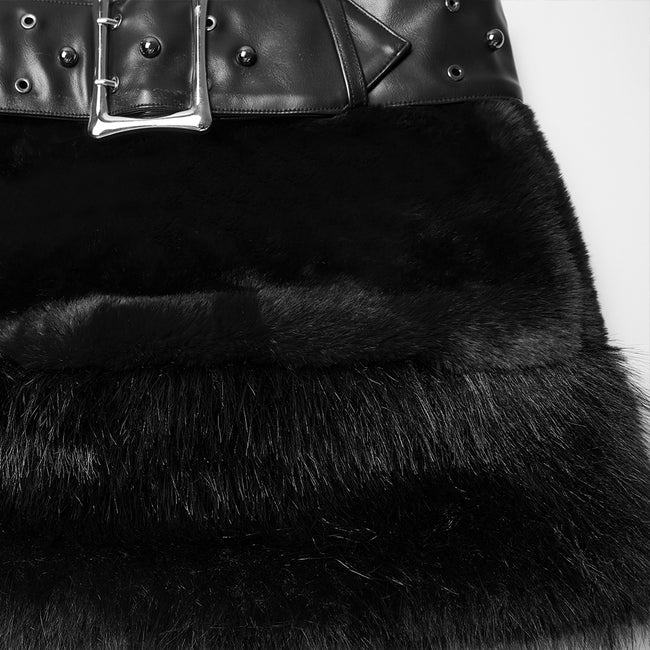 Punk Ultra-Soft Fur Skirt