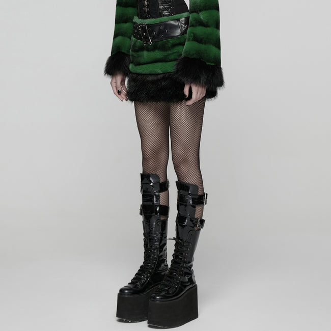 Punk Ultra-Soft Fur Skirt