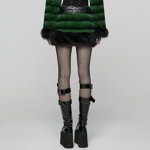 Punk Ultra-Soft Fur Skirt