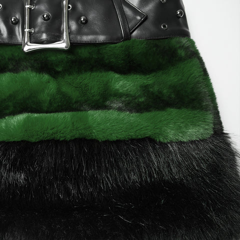Punk Ultra-Soft Fur Skirt