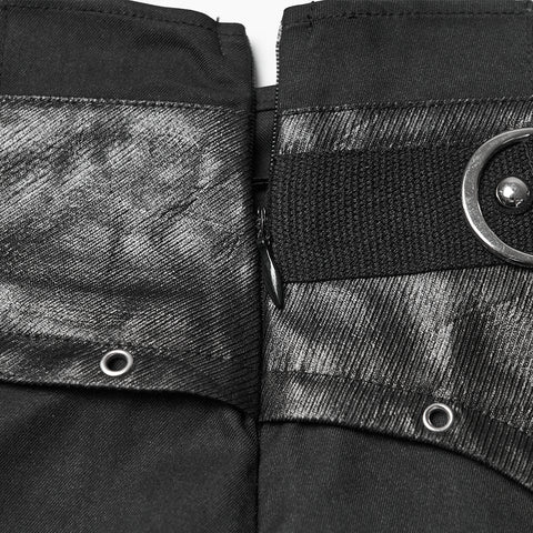 Punk Pleated Mini Skirt