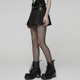 Punk Pleated Mini Skirt