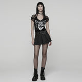 Punk Pleated Mini Skirt