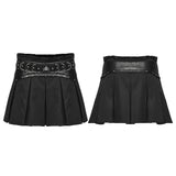 Punk Pleated Mini Skirt