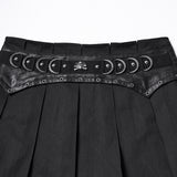 Punk Pleated Mini Skirt