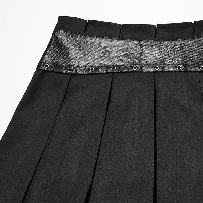Punk Pleated Mini Skirt