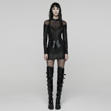 Punk Rebellious Sheer Mesh Dress