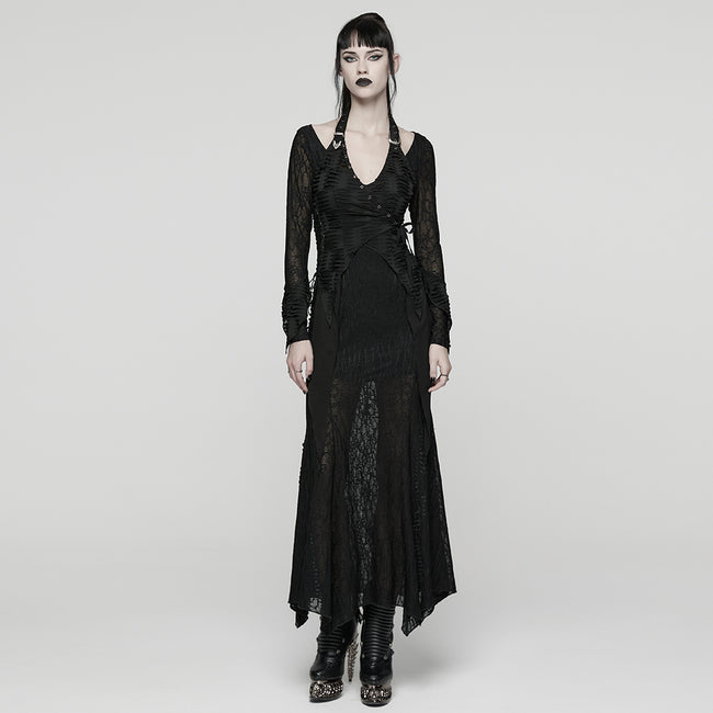 Punk Halterneck Dress, F.L / Black Punk Halterneck Dress, F.L / Black