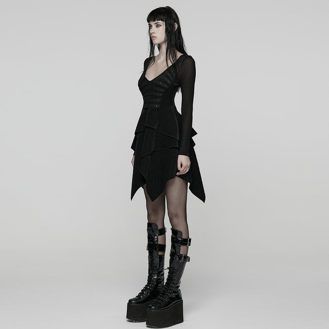 Punk Multi-layered  Irregular Dress