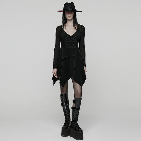 Punk Multi-layered  Irregular Dress