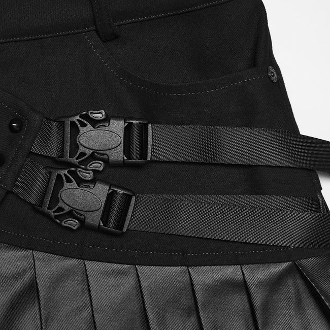 Cyberpunk one-piece Pleated Skirt