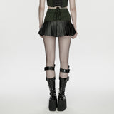 Cyberpunk one-piece Pleated Skirt