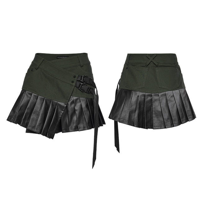 Cyberpunk one-piece Pleated Skirt