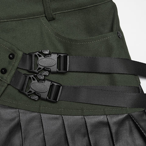 Cyberpunk one-piece Pleated Skirt