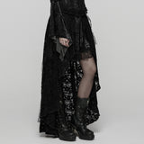Goth Lace High-low Skirt