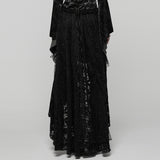 Goth Lace High-low Skirt
