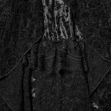 Goth Lace High-low Skirt