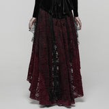 Goth Lace High-low Skirt