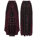 Goth Lace High-low Skirt