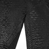 Punk tattered knitted Kilt