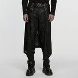 Punk tattered knitted Kilt