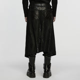 Punk tattered knitted Kilt