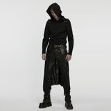 Punk tattered knitted Kilt