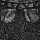 Punk tattered knitted Kilt