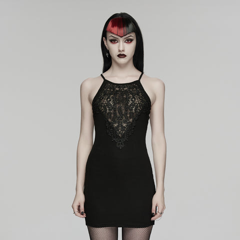 Goth sexy slip dress