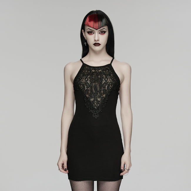 Goth sexy slip dress