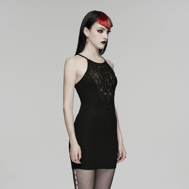 Goth sexy slip dress