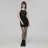 Goth sexy slip dress