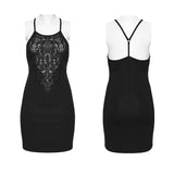 Goth sexy slip dress